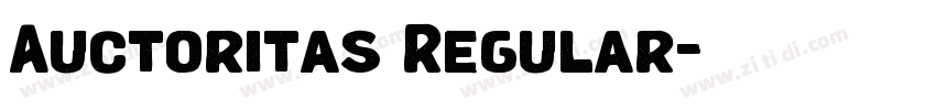 Auctoritas Regular字体转换 Auctoritas Regular字体转换